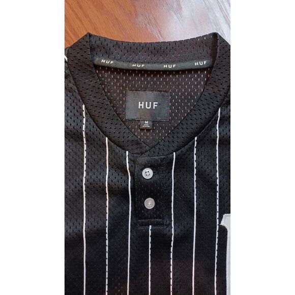 HUF Baseball Jersey WORLDWIDE COLLECTION sz:MEDIUM  EXCELLENT CONDITION - Picture 5 of 5